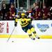 Michigan freshman right wingman Cristoval Nieves looks to pass while defended in the first period of the game against Ferris State on Friday, Mar. 1. Daniel Brenner I AnnArbor.com